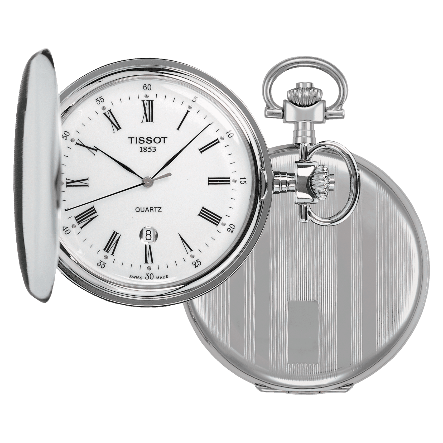 Tissot Savonnette quartz taskukello vitjalla T83655313 - Puustjärven Kello & Kulta