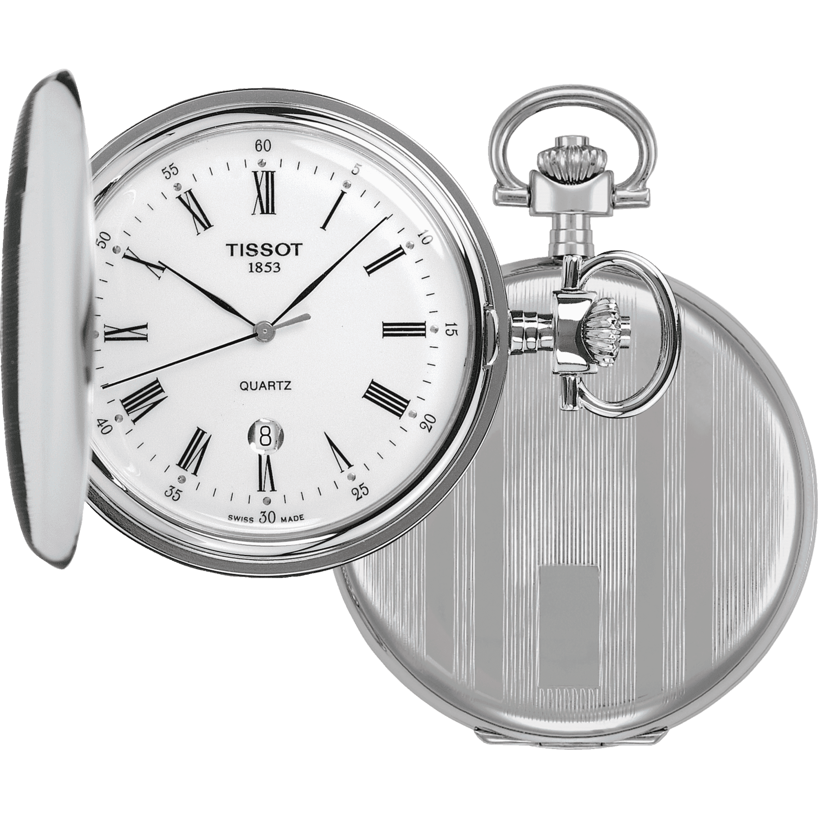 Tissot Savonnette quartz taskukello vitjalla T83655313 - Puustjärven Kello & Kulta