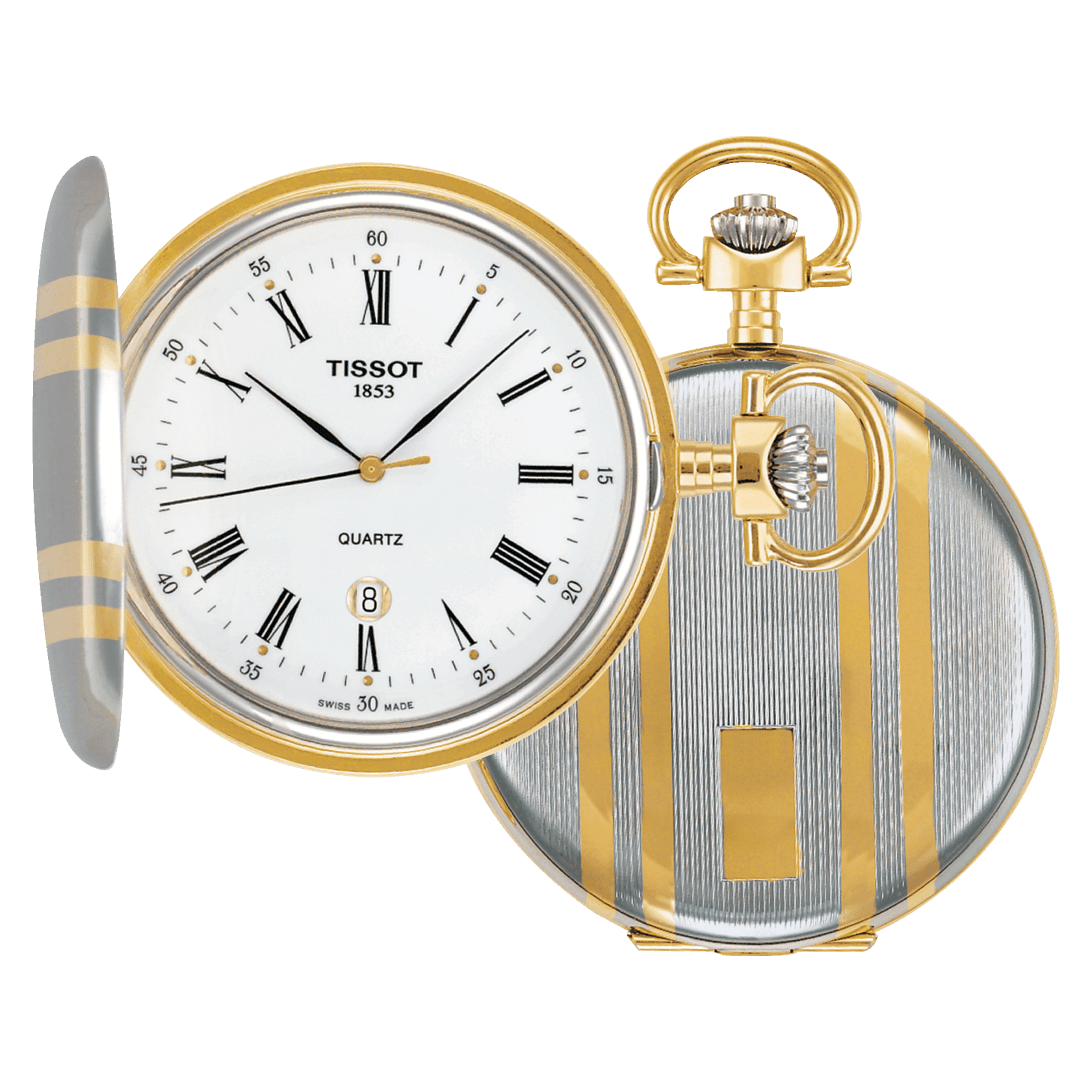 Tissot Savonnette quartz taskukello vitjalla T83855313 - Puustjärven Kello & Kulta