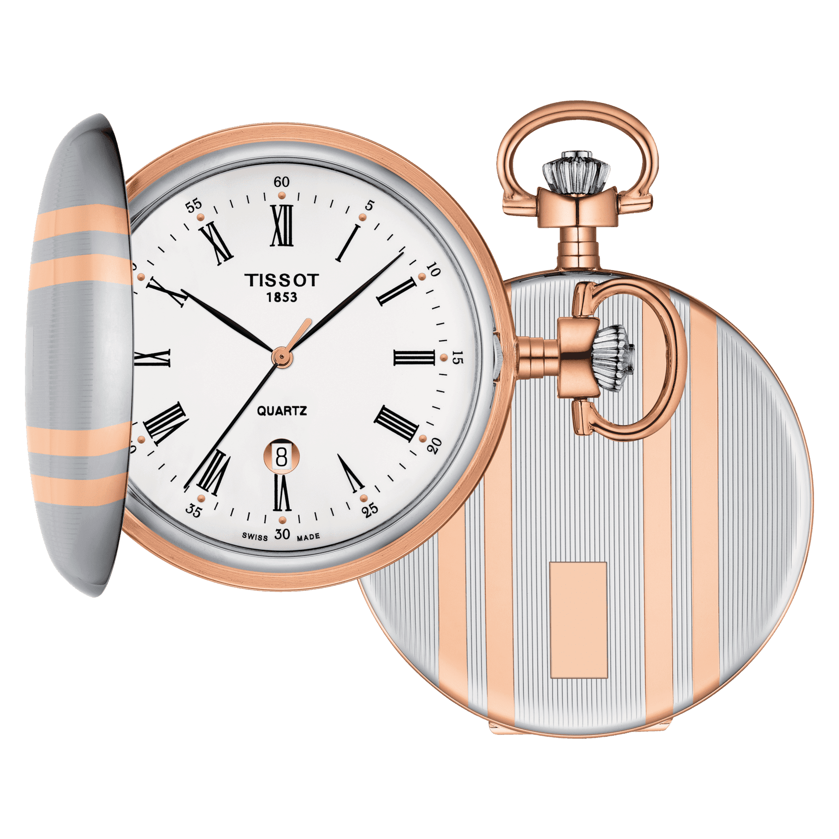 Tissot Savonette quartz taskukello vitjalla T8624102901300 - Puustjärven Kello & Kulta