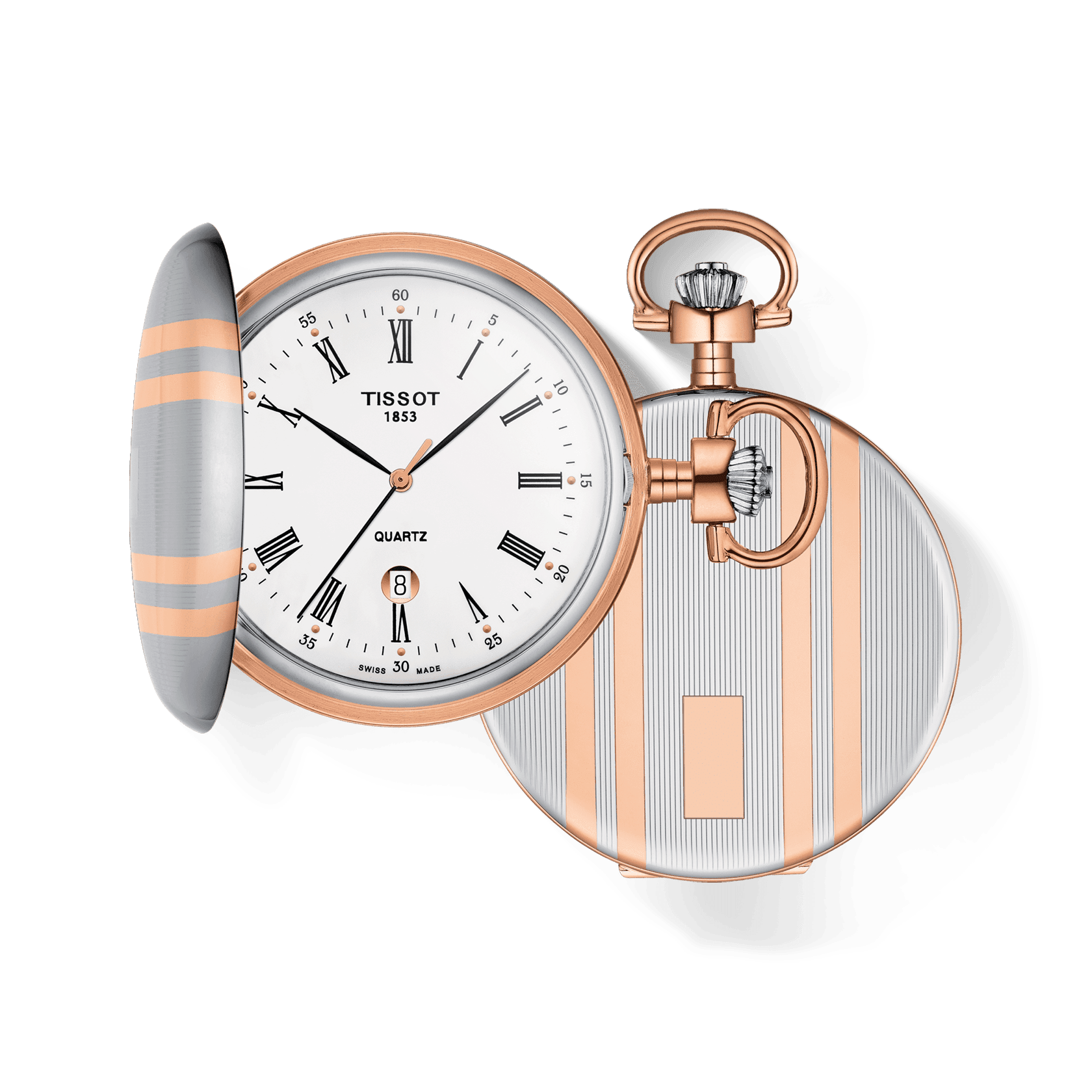 Tissot Savonette quartz taskukello vitjalla T8624102901300 - Puustjärven Kello & Kulta