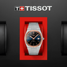 Tissot PRX Powermatic 80 Steel & 18K Gold Bezel - miesten rannekello T9314074104100 - Puustjärven Kello & Kulta