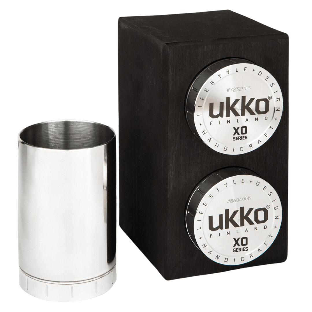 Ukko Whisky 2 XO kotimaiset viskilasit koivukuutiossa 50112 - Puustjärven Kello & Kulta